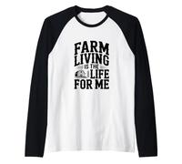 pour Moi, la Vie à la Ferme est la Vie à la Campagne Manche Raglan