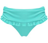 Pour Moi Pour Moi Aqua Blue Roll Top Ocean Breeze Frill Foldover Bikini Bottoms