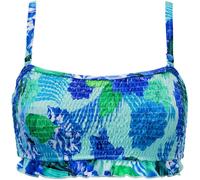 Pour Moi Pour Moi Aqua Blue Tropical Strapless Free Spirit Bikini Top
