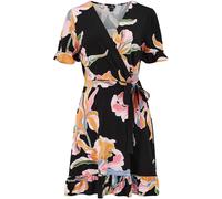 Pour Moi Pour Moi Black Birdie Stretch Viscose Jersey Wrap Front Dress Black 12