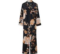 Pour Moi Pour Moi Black Dusk Printed Satin Cuban Collar Pyjamas Set