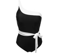 Pour Moi Pour Moi Black Genoa One Shoulder Tummy Control Swimsuit
