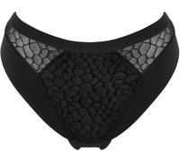 Pour Moi Pour Moi Black Geo Sculpt High Leg Midi Knickers