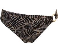 Pour Moi Pour Moi Black/Gold Brief Samoa Bikini Bottoms