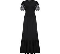 Pour Moi Pour Moi Black Nova Broderie Sleeve Crepe Jersey Midaxi Dress Black EU 38 (UK 10)