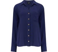 Pour Moi Pour Moi Blue Blu Crinkle Viscose Shirt Blue 16