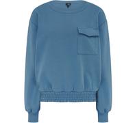 Pour Moi Pour Moi Blue The Softest Off Duty Relaxed Pocket Sweatshirt