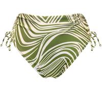 Pour Moi Pour Moi Green/White High Waist Maya Bay Adjustable High Waist Tummy Control Bikini Bottoms
