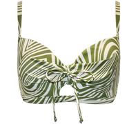 Pour Moi Pour Moi Green/White Padded Maya Bay Underwired Tie Bikini Top