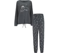 Pour Moi Pour Moi Grey Jersey 100% Cotton Dog Pyjamas Set