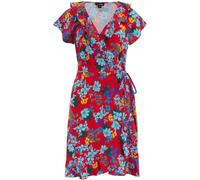 Pour Moi Pour Moi Red Frill Wrap Woven Beach Dress Red EU 44 (UK 16)
