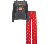 Pour Moi Pour Moi Red Kissmass Pudding 100% Cotton Jersey Christmas Pyjama Set
