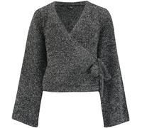 Pour Moi Pour Moi Silver Elle Sparkle Knit Ballet Flare Sleeve Top