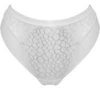 Pour Moi Pour Moi White Geo Sculpt High Leg Midi Knickers