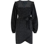 Pour Moi Robe enveloppante Pour Moi Kira à manches longues et volants Noir EU 36 (UK 8)