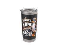 Pour moi, une chemise enfant côtière café et mouette de mer Gobelet isotherme en acier inoxydable double paroi