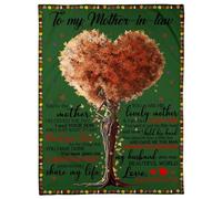 pour Mon Fils Bonus Lion de la Part de Mon Beau-père Aujourd'hui est Un Bon Jour Cadeaux pour Beau-Fils Anniversaire Remise des diplômes Noël Couverture Polaire de lit personnalisée