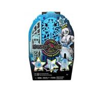 pour Monster High - Coffret casier Secrets skulltimate Frankie Stein - Plus de 125 Looks - Dressing, Poupee - Set Jouet et Carte