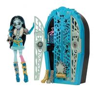 pour Monster High - Coffret casier Secrets skulltimate Frankie Stein - Plus de 125 Looks - Dressing, Poupee - Set Jouet avec Carte