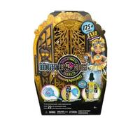 pour Monster High - Coffret monstrueux Secrets Cleo de Nile, enigmes horribles - Plus de 19 Surprises, 125 Looks - Set Jouet Fille et Carte