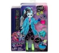 Pour monster high - coffret party soiree pyjama : poupee frankie stein chien accessoires - set jouet fille et carte animaux