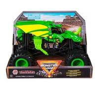 Pour monster jam géant : bakugan dragonoid - voiture verte 19x13cm (lxl) - set véhicule miniature 1:24 + 1 carte tigre