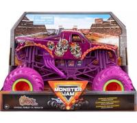 pour Monster Jam géant : catavera - Voiture Violette 19x13cm (LXL) - Set véhicule Miniature 1:24 avec Carte Tigre