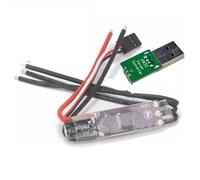 Pour Moteur Sans Balais AM32 2-4S 40A RC Compatible Pwm Dshot Sinusoïdal Contrôleur De Vitesse Électronique 32 Bits Réparation Mise À Niveau Contrôleur Vitesse RC(ESC with Adapter)