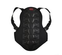 Pour moto et vélo - Protection dorsale certifiée CE avec ceinture double couche - Mousse haute densité absorbant les chocs - 53 x 39 cm - Noir