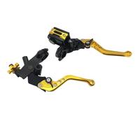 Pour Moto Frein Embrayage Pompe Levier Maître-cylindre Hydraulique Accessoires 7/8" 12,7 mm piston Universel(YELLOW)