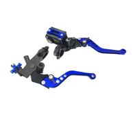 Pour Moto Frein Embrayage Pompe Levier Maître-cylindre Hydraulique Accessoires 7/8" 12,7 mm piston Universel(Blue)