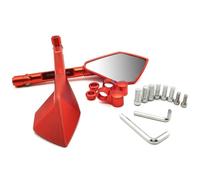 Pour Moto Guzzi STELVIO V7/V9 Classique Racer Stone Spécial Complet CNC Aluminium Rétroviseurs Rétroviseur Latéral Angle Mort compatibles(Orange)