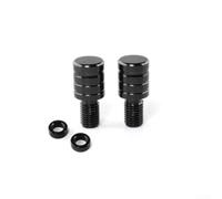 pour moto M8 pour m10 2PCS Aluminium pour moto M8 pour m10(black 10MM Clockwise)