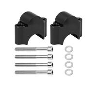 pour Moto Universelle 1 Paire 28mm 1 1/8 "22mm 7/8" Barre De Montage De Guidon Pince De Poignée Riser Pince Guidon(22MM Black)