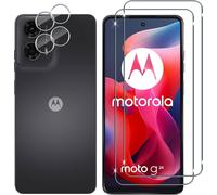 Pour Motorola Moto G24 /Moto E14 /Moto G04 /Moto G04s Verre Trempé, 2+2 Pièces Protection Écran+ Caméra Arrière Protecteur Film, 9h Dureté Hd Sans Bulles Anti-Rayures Protecteurs D'écran
