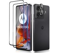 Pour Motorola Moto G75 5g Verre Trempé + Caméra Arrière Protecteur, [2 + 1 Pièces], Couverture Complète Protection Écran, Sans Bulles Hd Vitre Trempé, Anti-Rayures Protecteurs D'écran