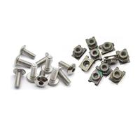 Pour Motos Scooters ATVs Mopeds M6x6mm M5x5mm 10-piece Set Covers Stainless Steel Screws For Bolts Nuts And U-clips Motorcycle Conversion Parts