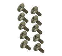 Pour Motos Vis De Plaque D'immatriculation Pour Moto 10 Pièces M6 Large Pour Tête Plate Pour Croix Boulons De Tuning Universel Pour Moto Pièces