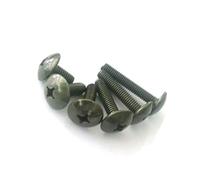 Pour Motos Vis De Plaque D'immatriculation Pour Moto 10 Pièces M6 Large Pour Tête Plate Pour Croix Boulons De Tuning Universel Pour Moto Pièces