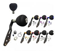 Pour moulinet Daiwa et Shimano, poignée monobras en carbone, boutons EVA modifiés