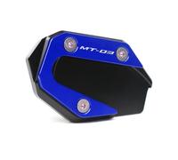 pour MT-03 MT03 MT 03 25 MT-25 MT25 2015-2018 2017 CNC Béquille Pied Latérale Extension Pad Support Plaque Agrandir(MT-03 Blue)