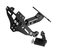 pour MT07 2014-2023 pour FZ07 pour Tracer 700/GT 7 2024 Support Plaque D'immatriculation Arrière Kit D'élimination Garde-Boue Arrière Bien Rangé Support Plaque D'immatriculAtion(Black A)