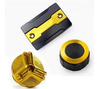 Pour MT07 FZ07 2014-2023 Bouchons De Protection Pour Réservoir D'essence De Frein Et De Liquide De Frein Avant Et Arrière De Moto QAQMHVCVB(3pcs gold)