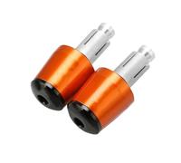 Pour MT07 MT 07 FZ-07 2014-2018 2019 2020 2021 Motos Poignées Guidon Bouchon Poids Pièces Anti-vibration Embouts De Bouchon De Soudure(Orange Noir)