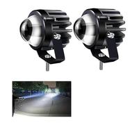 pour MT07 pour MT 07 pour MT-07 Phare De Moto 60W 12V-80V Feux Antibrouillard Ensemble Auxiliaire Phare Avant Headlight Motorbike(2X White)