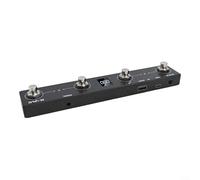 Pour MVAVE Chocolate Plus 4 boutons rechargeables pour contrôleur MIDI Footswitch pour une efficacité pour les effets d'appareil MIDI et le changement de banque (Noir)