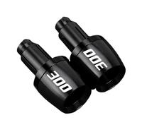 pour N-ja 300 R/ABS Poignées de Guidon universelles Embouts de Guidon Bouchons de contrepoids Glissière Embout de Guidon de Moto (Noir)
