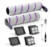 Pour Narwal S20 Pro Rouleau De Brosse De Rechange Pour Narwal Rowenta X-Clean 10 Accessoires Aspirateur, Avec 2 Brosse à Rouleau,4 Filtre HEPA, 1 Brosse Pour Réservoir D'eau，1 Brosse de Nettoyage