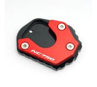 pour NC 750 NC750/S NC750X NC750D Integra Accessoires De Moto Extension Béquille Pied Latérale Plaque Protection Agrandisseur(A Red)