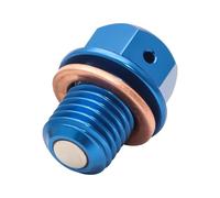 pour Ninja 250 300 400 500 pour Ninja 650 ER-4N ER-6R ER-6F pour Vulcan S 650 M12 Power Bouchon Vidange D'huile Magnétique Boulon Vidange du Moteur Kit vis pour Moto(Bleu)